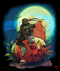 Halloween Pumpkin - Raph by sampsonknighttmnt