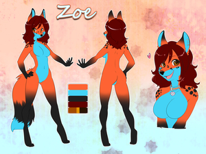 Zoe's Ref Sheet- By SpazzyKoneko by CorruptedWaffles