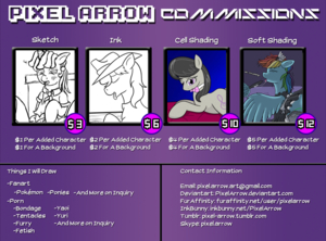Commission Sheet by PixelArrow