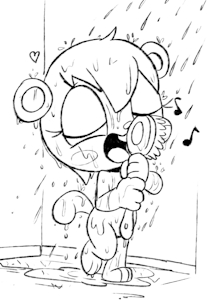 Mitzi in the Shower (by LKIWS) by BunPatrol