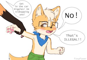 Get in the car Riggles! by foxyfaxer