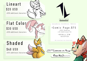 2022 Commission Sheet by Taillove