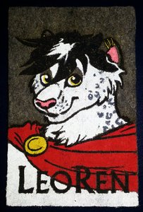 Felt badge for EF 18 - Collab  by Leoparda