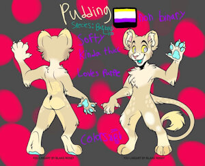 Pudding the lion cub by Caxtothemax