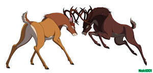 Bambi vs Ronno by Noki001