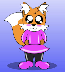 Latex Femboy Fox by BloonFxy