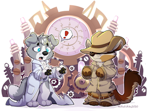 Macmorris & Kody, time travelers by NiuKaEarsUp