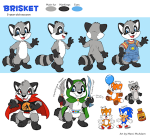 Brisket raccoon full reference by BrisketRingtail