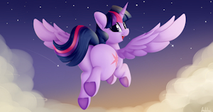 Twilight at twilight by Andelai