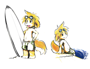 Starling doodles by Lando