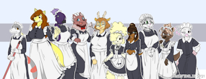 Maid Costumes~! by CanisFidelis