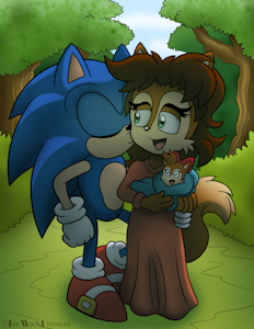 What If......Sonic Married Megan?  (Comm) by Shadowwalk