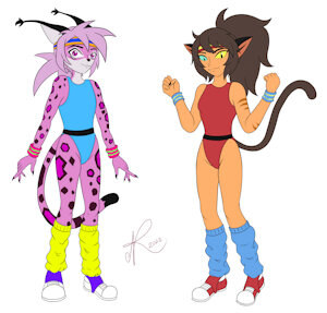 Kipo And Catra Fitness Outfits by Orca666