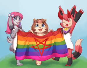 Sophia, Satin & Evadam - 002 - "Happy Pride!" by Satanist