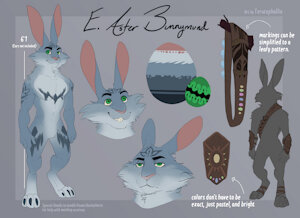 E. Aster Bunnymund Reference Sheet by CepheusK