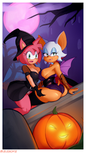 Amy and Rouge by leleack