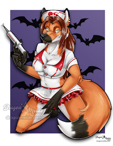 Drawlloween Wing-it: Slutty Nurse by Dragonmelde
