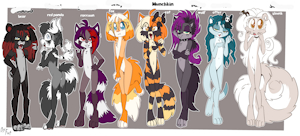 *ADOPTABLES*_More spooky cubs- Munchkin left by Fuf