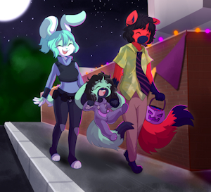 Velvet's First Halloween by GrimmHund