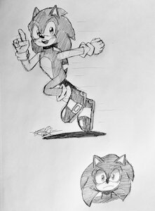 Sonic Doodle by E13A411