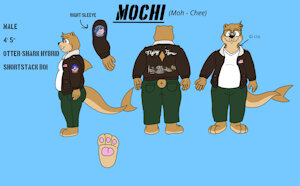 Mochi Character Ref Sheet by MochiOtter
