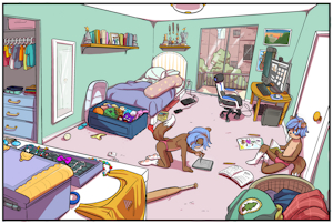Alex and Ashley’s room by Heckiebot