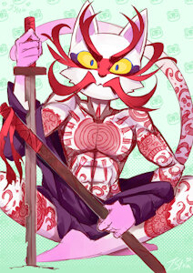 Cat Villager Kabuki by Jstein