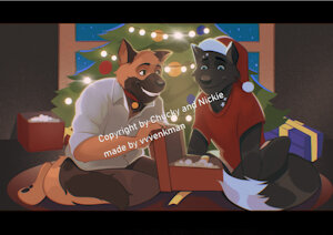 Christmas surprise for my beloved Wolf by Chucky887