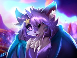 comission for kawaii the furry bat by XIIIO