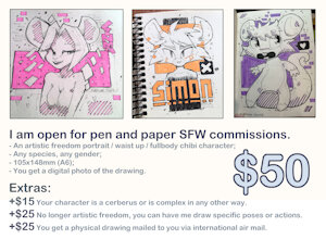 Open for $50 traditional commissions by Ratcha