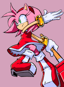 Sonic Channel Amy art re-draw by randomguy999