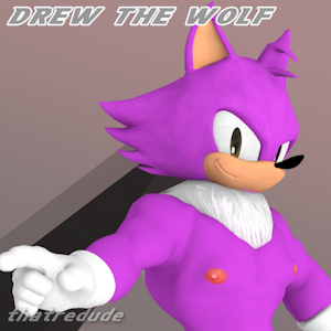 Newcomer OC: Drew the Wolf by Thatredude