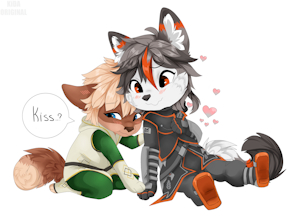 Kissu..?🧡 by Talonfangclaw