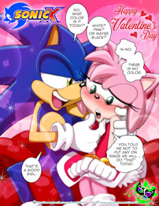 Happy Valentines Day - Sonic X Amy Rose by SilentSid1992