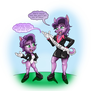 Commission - Modern Vs. Classic by HappyAnthro