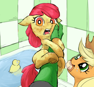Local Filly refuses to take bath by Crade