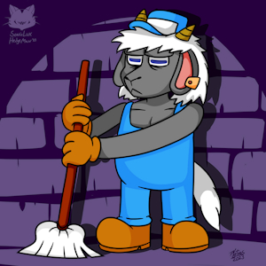 Kalevi the Pizza Tower janitor! (Commission for Nahtu) by SonicLuxHedgeman