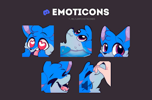 💖 Emoticons for the Ukrainian furry server! Character - Painted fox | It was a pleasure to work on t by Lomtik