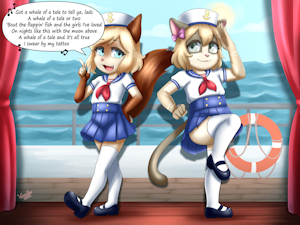 (C) Sailor girls by VermelhaTan