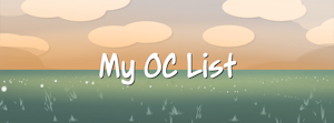 My OC List by AskKnight