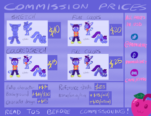 Commission Sheet + Info 2023 (PARMIHEART) by Chimi