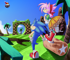 Sonic and Amy! by DefBed