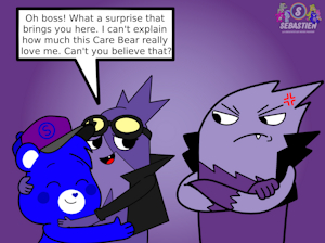 Bluster doesn't believe in Robbie and Creative Bear friendship by SebGroupArts2009