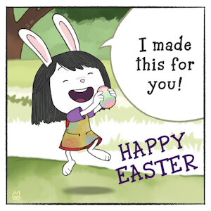 Elinor Rabbit Easter Pic by MildlyBushy