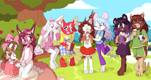 Cute Girls At The Park by pinkbutterfree