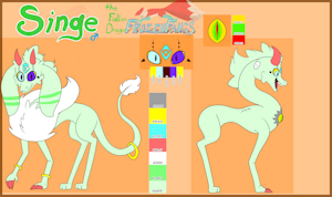 Singe the dragon reference by FrozenFangs