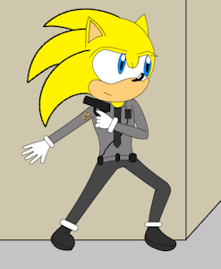 The Twisted Cops Officers of Mobius City: Goldenboy the Hedgehog by GoldenboyTHedgie