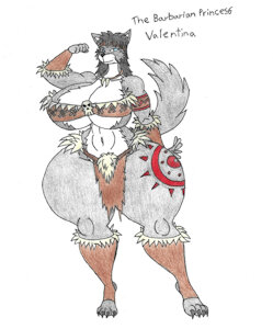 The Barbarian Princess Valentina by AnthroTopia91