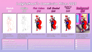 Commission Sheet 2023! by LadyFoxHeart