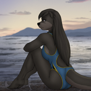 Otter by the Water by MykeGreywolf